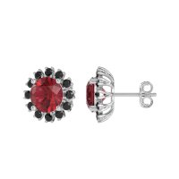 Antique Halo Stud Earrings