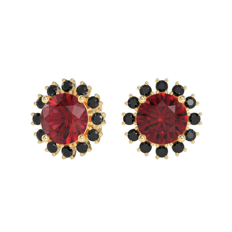 Antique Halo Stud Earrings