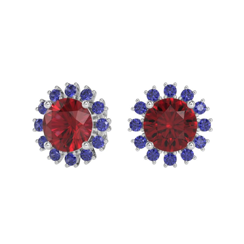 Antique Halo Stud Earrings