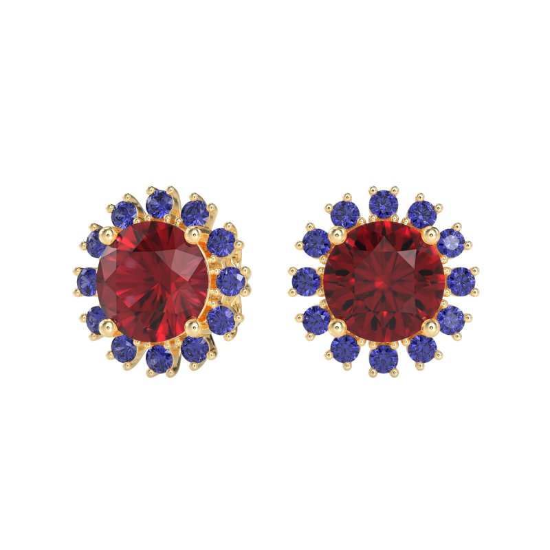 Antique Halo Stud Earrings