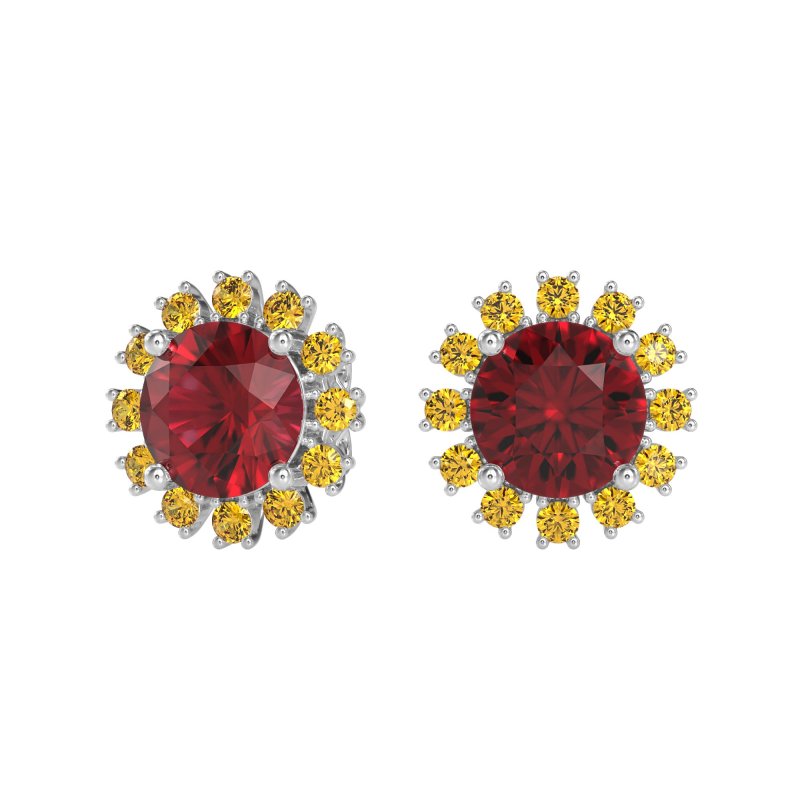 Antique Halo Stud Earrings