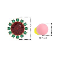 Antique Halo Stud Earrings