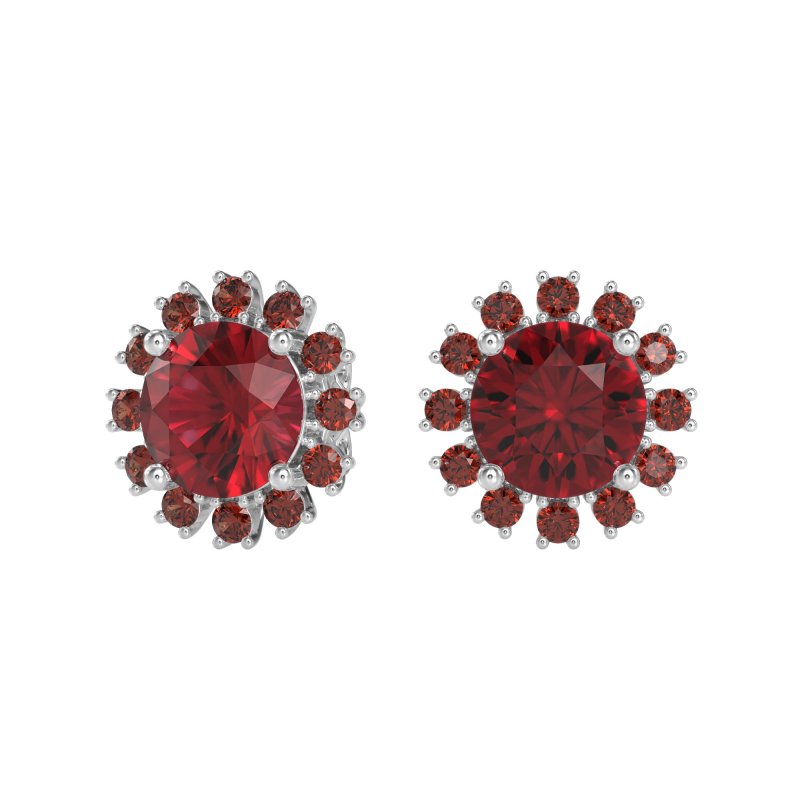 Antique Halo Stud Earrings