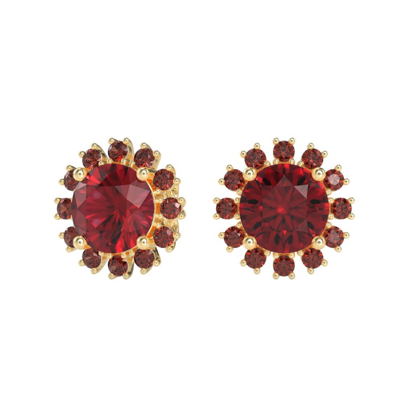 Antique Halo Stud Earrings