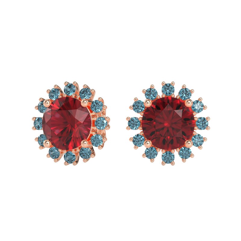 Antique Halo Stud Earrings