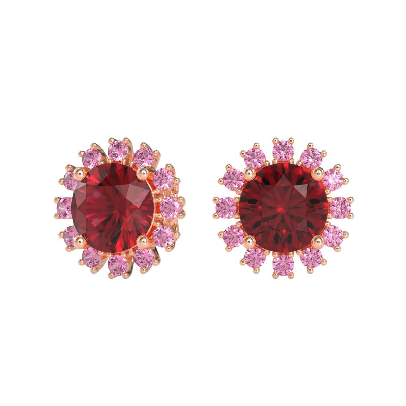 Antique Halo Stud Earrings