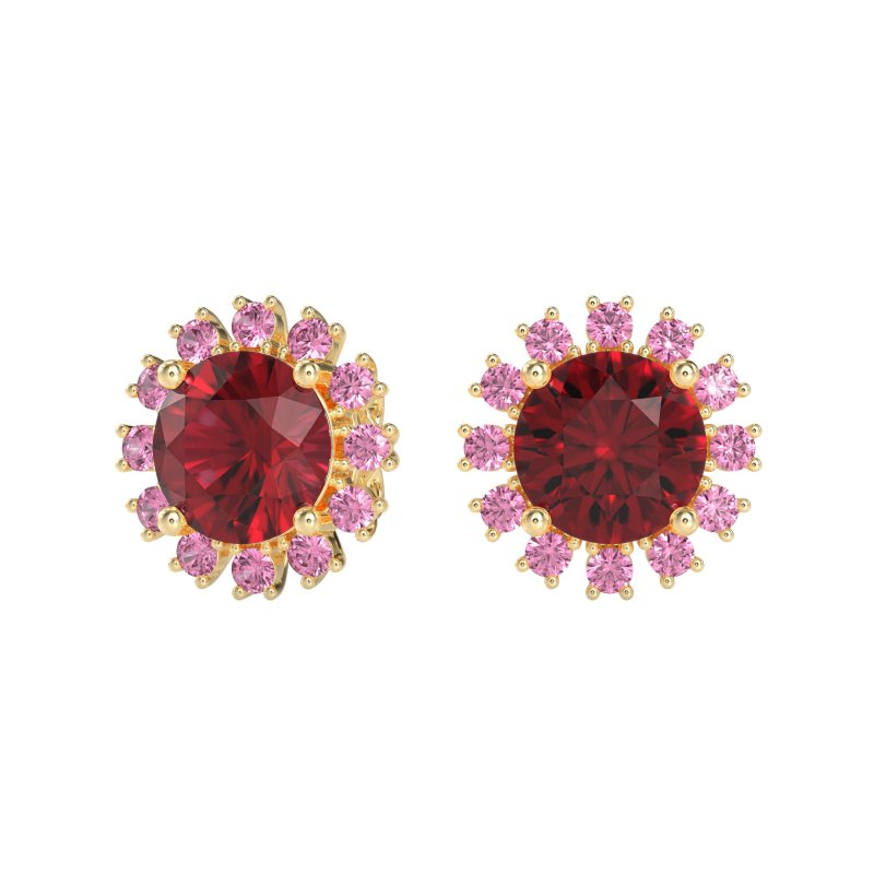 Antique Halo Stud Earrings