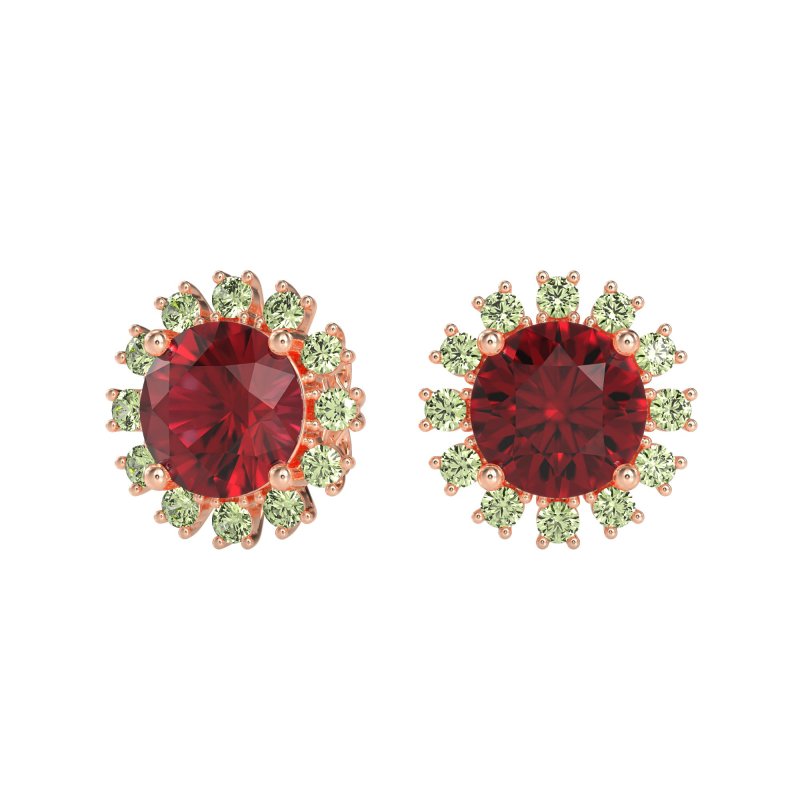 Antique Halo Stud Earrings