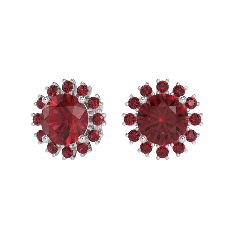 Antique Halo Stud Earrings