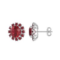 Antique Halo Stud Earrings