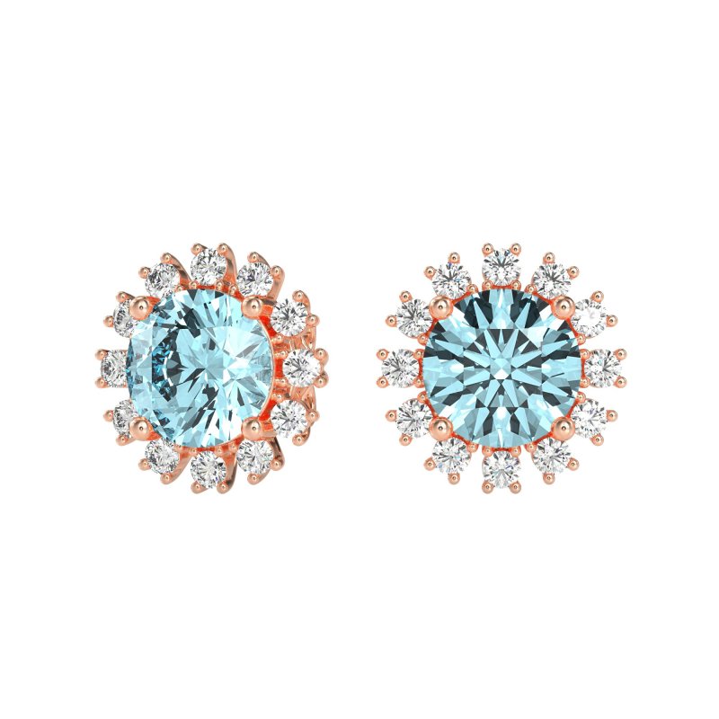 Antique Halo Stud Earrings