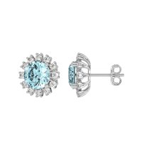 Antique Halo Stud Earrings