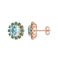 Antique Halo Stud Earrings