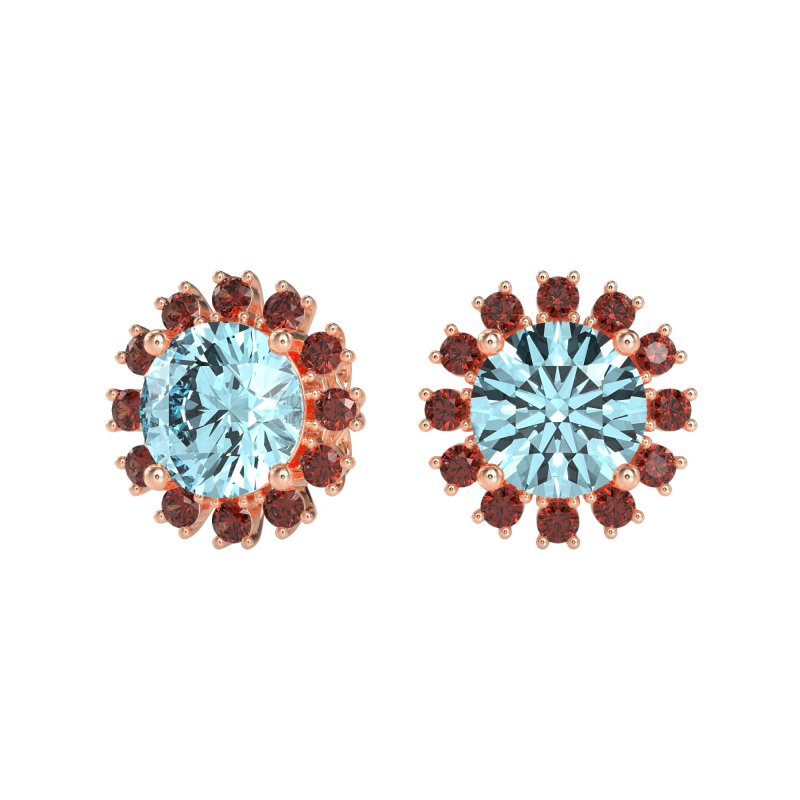 Antique Halo Stud Earrings