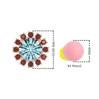 Antique Halo Stud Earrings