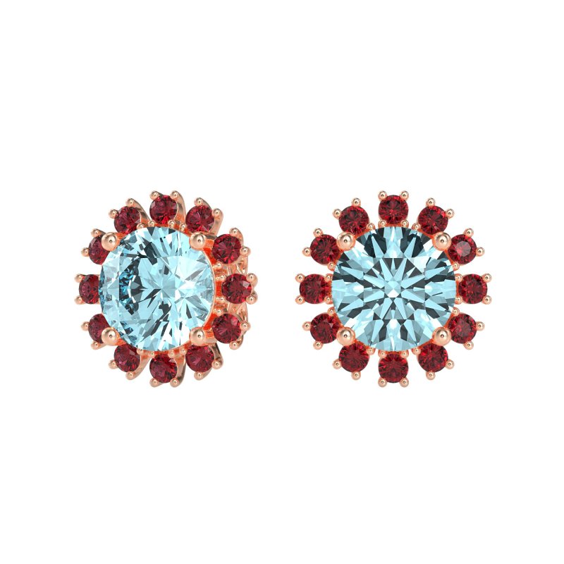 Antique Halo Stud Earrings