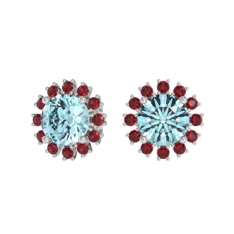 Antique Halo Stud Earrings