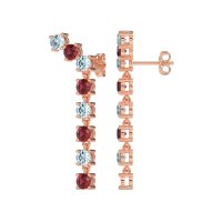 Waterfall Dangle Prong-Set Earrings