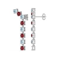 Waterfall Dangle Prong-Set Earrings