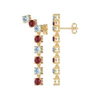 Waterfall Dangle Prong-Set Earrings