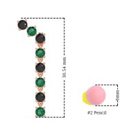 Waterfall Dangle Prong-Set Earrings