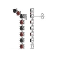 Waterfall Dangle Prong-Set Earrings