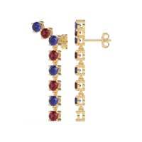 Waterfall Dangle Prong-Set Earrings