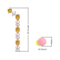 Waterfall Dangle Prong-Set Earrings