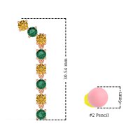 Waterfall Dangle Prong-Set Earrings