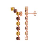 Waterfall Dangle Prong-Set Earrings
