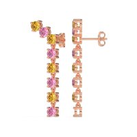Waterfall Dangle Prong-Set Earrings