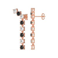 Waterfall Dangle Prong-Set Earrings