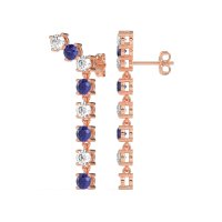 Waterfall Dangle Prong-Set Earrings