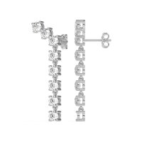 Waterfall Dangle Prong-Set Earrings