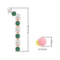 Waterfall Dangle Prong-Set Earrings