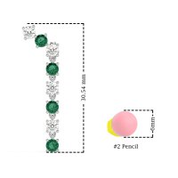 Waterfall Dangle Prong-Set Earrings