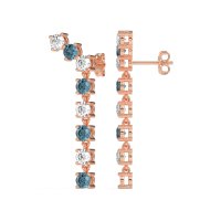 Waterfall Dangle Prong-Set Earrings