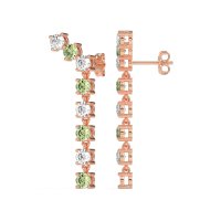 Waterfall Dangle Prong-Set Earrings