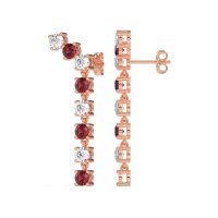 Waterfall Dangle Prong-Set Earrings