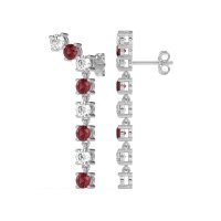 Waterfall Dangle Prong-Set Earrings