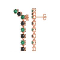 Waterfall Dangle Prong-Set Earrings
