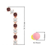 Waterfall Dangle Prong-Set Earrings