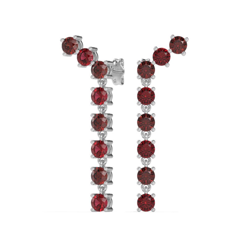 Waterfall Dangle Prong-Set Earrings