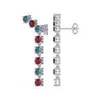 Waterfall Dangle Prong-Set Earrings
