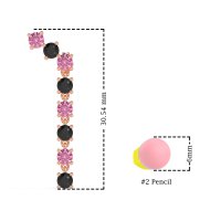 Waterfall Dangle Prong-Set Earrings