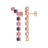 Waterfall Dangle Prong-Set Earrings