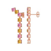 Waterfall Dangle Prong-Set Earrings