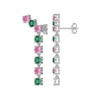Waterfall Dangle Prong-Set Earrings