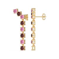 Waterfall Dangle Prong-Set Earrings