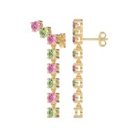 Waterfall Dangle Prong-Set Earrings